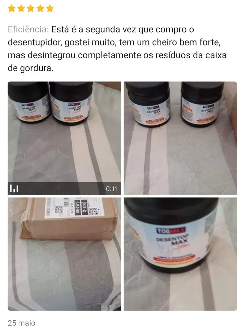 Avaliação do Desentop Max — desintegrou os resíduos da caixa de gordura